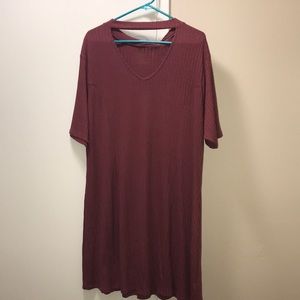 Dusty rose skater dress